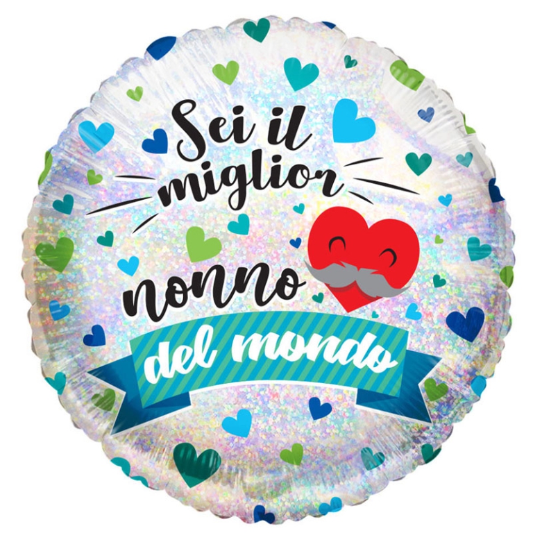PALLONCINO MYLAR 45CM    MIGLIOR NONNO