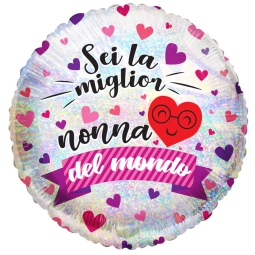 PALLONCINO MYLAR 45CM    MIGLIOR NONNA