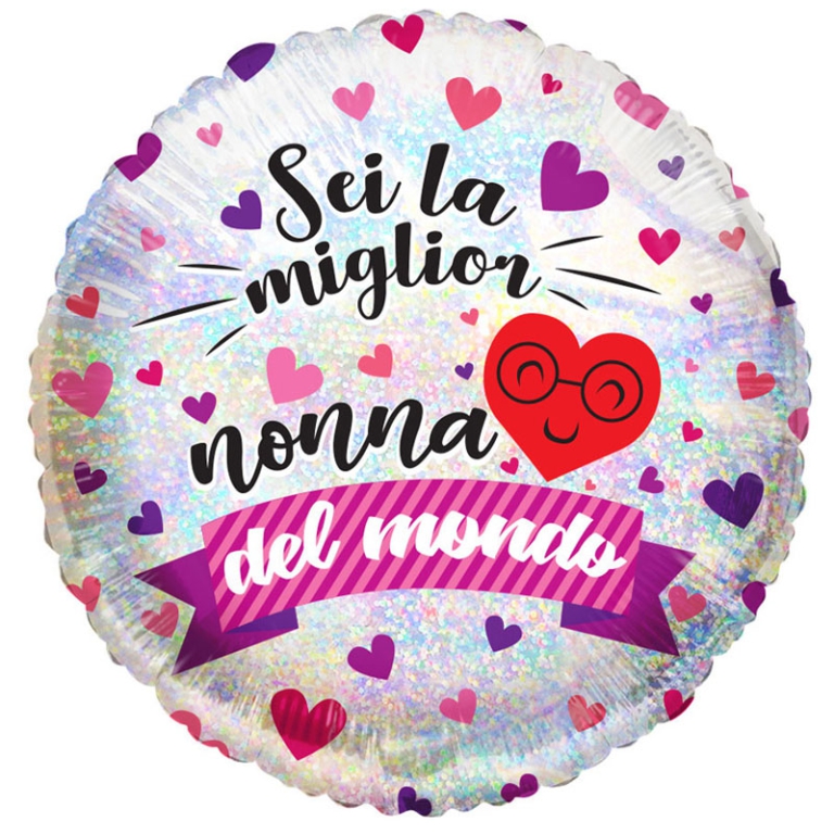 PALLONCINO MYLAR 45CM    MIGLIOR NONNA