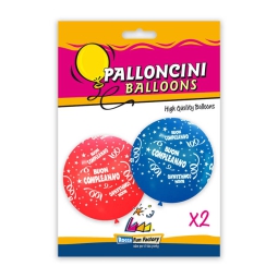 PALLONCINI 2PZ 83CM BUON COMPLEANNO