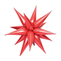 PALLONCINO MYLAR 66CM    EXPLODING STAR ROSSO