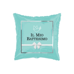 PALLONCINO MYLAR 45CM IL MIO BATTESIMO QUADRATO