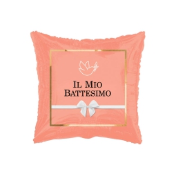 PALLONCINO MYLAR 45CM IL MIO BATTESIMO QUADRATO