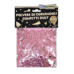 POLVERE DI CORIANDOLI ROSA 50GR