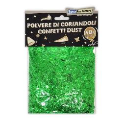 POLVERE DI CORIANDOLI VERDE 50GR