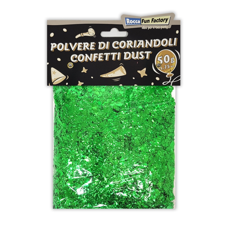 POLVERE DI CORIANDOLI VERDE 50GR