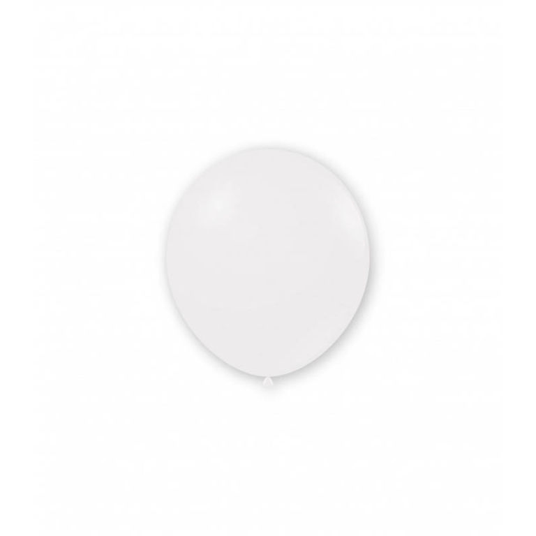 PALLONCINI PASTELLO 100PZ 13CM BIANCO BIO