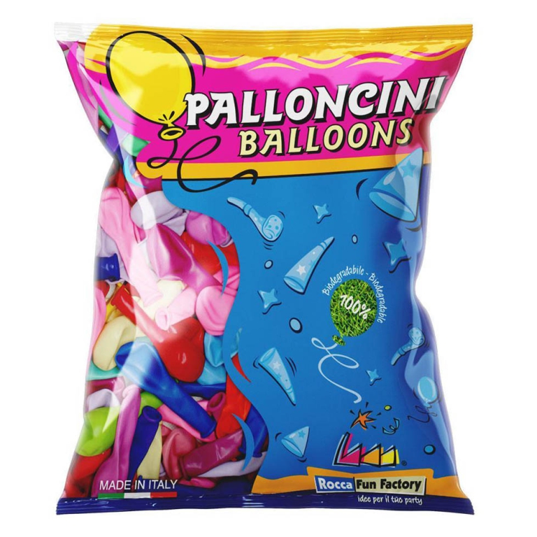 PALLONCINI PASTELLO 100PZ 13CM COLORI ASSORTITI 2