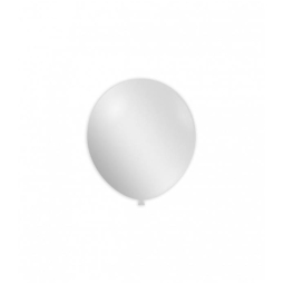 PALLONCINI METALIZZATI 100PZ 13CM BIANCO BIO