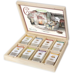 COFANETTO LEGNO 40FILTRI TISANE C'ERA UNA VOLTA