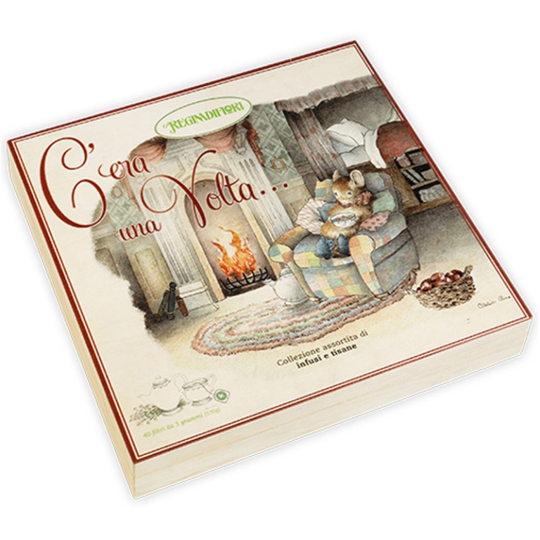 COFANETTO LEGNO 40FILTRI TISANE C'ERA UNA VOLTA 2