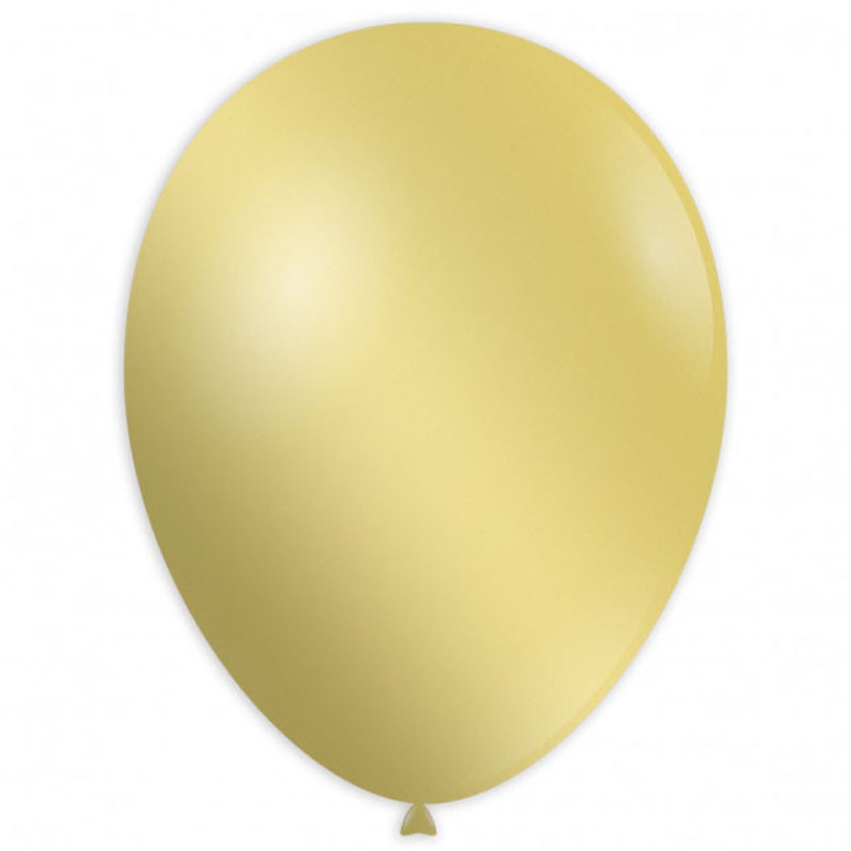 PALLONCINI METALIZZATI 100PZ 30CM MOSTARDA