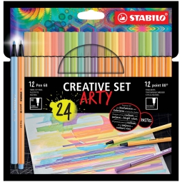 STABILO SCATOLA CREATIVE 24PZ 68 88 COLORI ASSORTITI