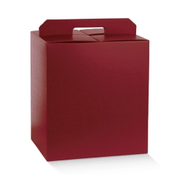 SCATOLA FIBRA BORDEAUX   430X240X345 PAN+BOT