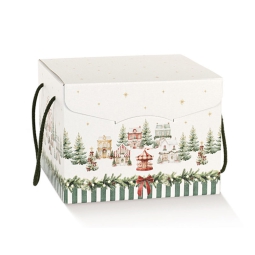 SCATOLA MARKET VERDE 2PZ 280X200X350 SEGRETO CON COPERCHIO