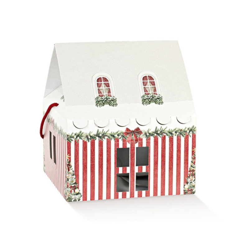 SCATOLA MARKET ROSSO 2PZ 230X230X260 MAISON C/COR.