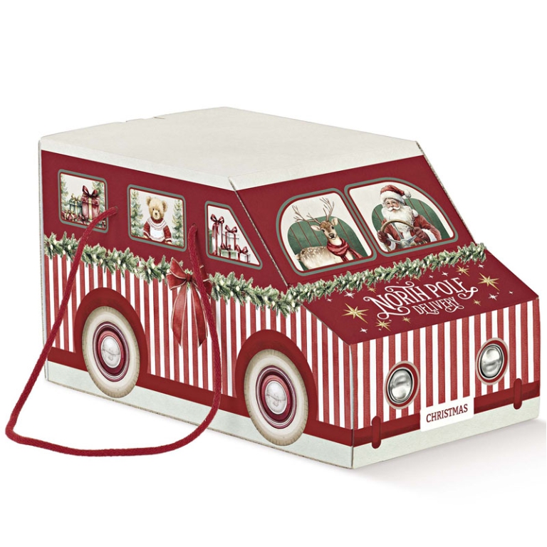 SCATOLA MARKET ROSSO 2PZ 310X150X160 FURGONCINO