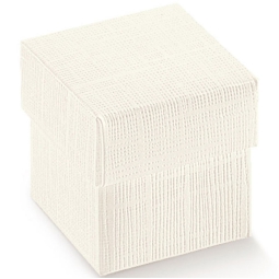SCATOLE SETA BIANCO 10PZ 165X165X170 FONDO COPERCHIO