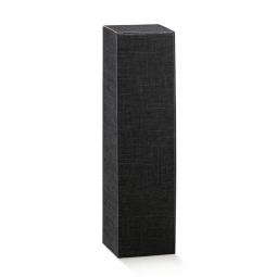 SCATOLA BOTTIGLIA CHAMPAGNE 100X100X340 SETA NERO