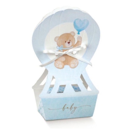 SCATOLE LITTLE BEAR AZZURRO 10PZ 60X45X145 MONGOL.