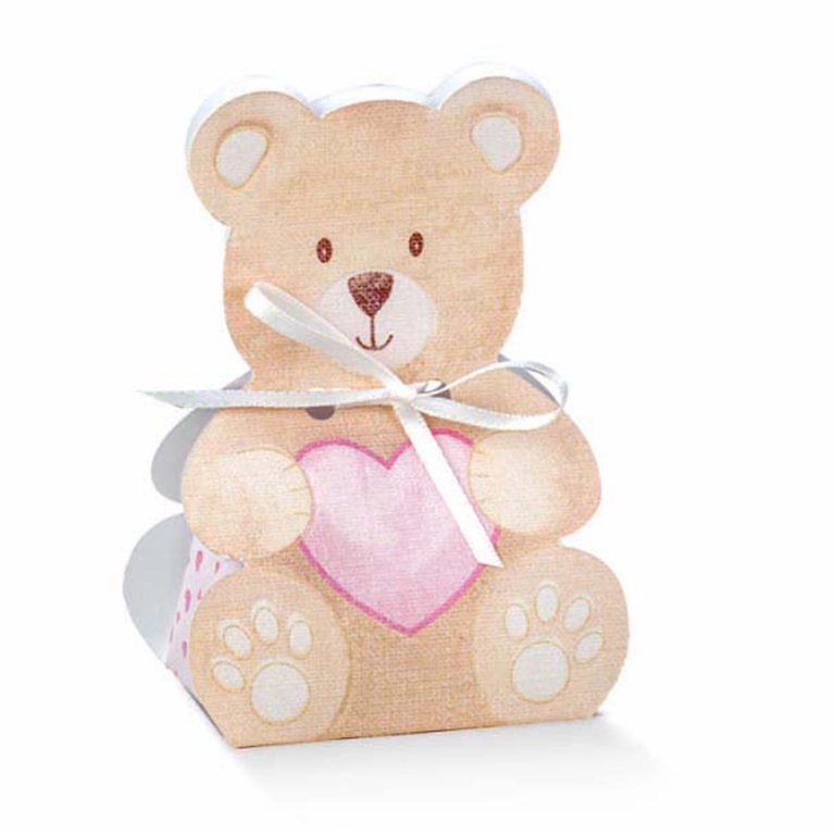 SCATOLE LITTLE BEAR ROSA 10PZ 60X45X110