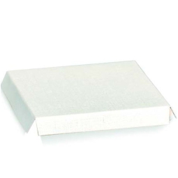 SCATOLE FONDI RIALZATI   10PZ 80X80 FIBRA BIANCO
