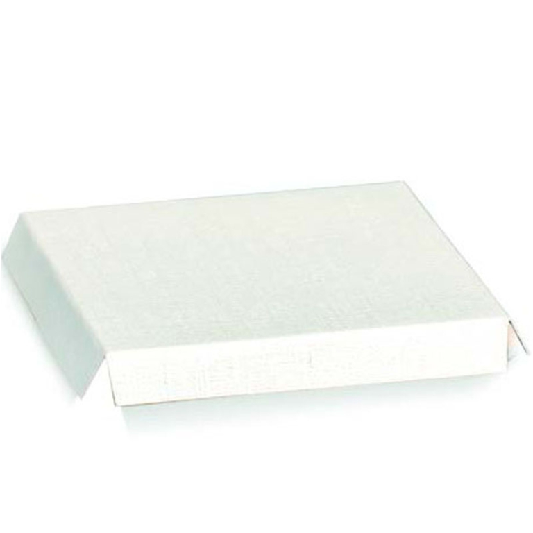 SCATOLE FONDI RIALZATI   10PZ 80X80 FIBRA BIANCO