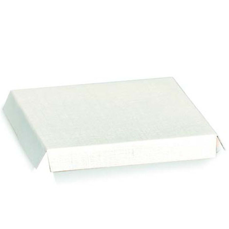 SCATOLE FONDI RIALZATI   10PZ 100X100 FIBRA BIANCO