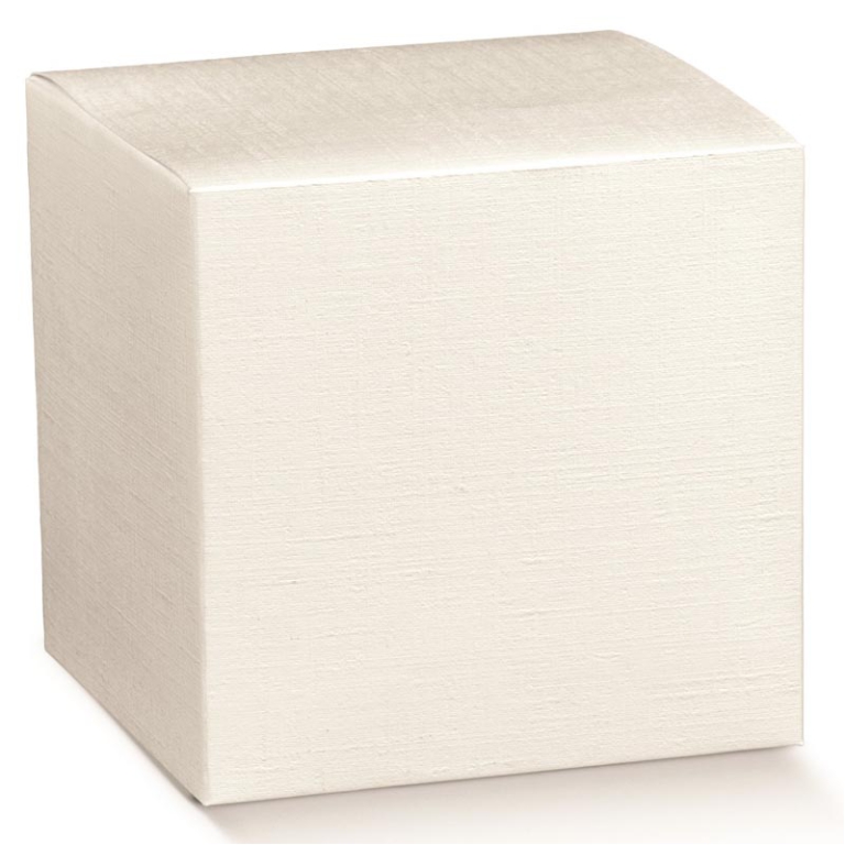 SCATOLE FIBRA BIANCO 10PZ 80X80X80 PIEGHEVOLE