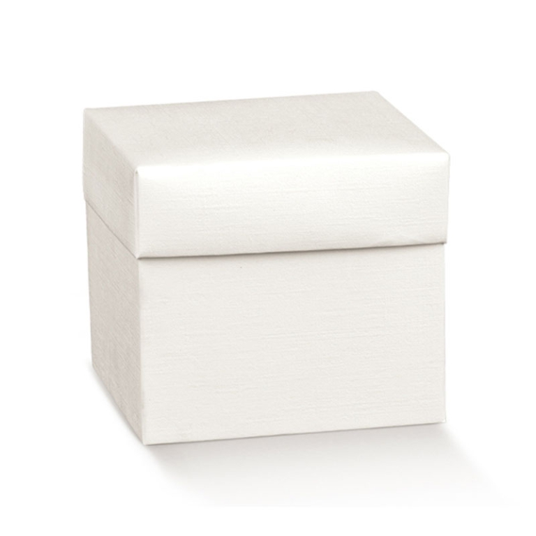 SCATOLE FIBRA BIANCO 10PZ 70X70X70 PIEGHEV. C/C