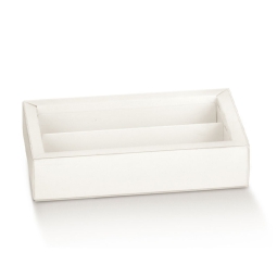 SCATOLE FIBRA BIANCO 10PZ 145X75X35 QUADRETTO C/FA