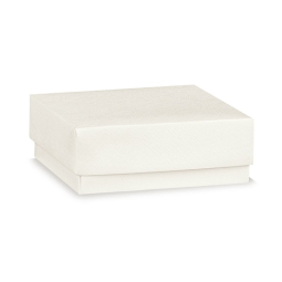 SCATOLE FIBRA BIANCO 2 PEZZI 300X300X120 FONDO COPERCHIO