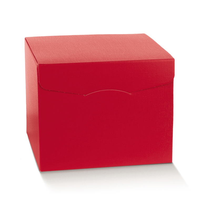 SCATOLA FIBRA ROSSO 300X300X240 SEGRETO