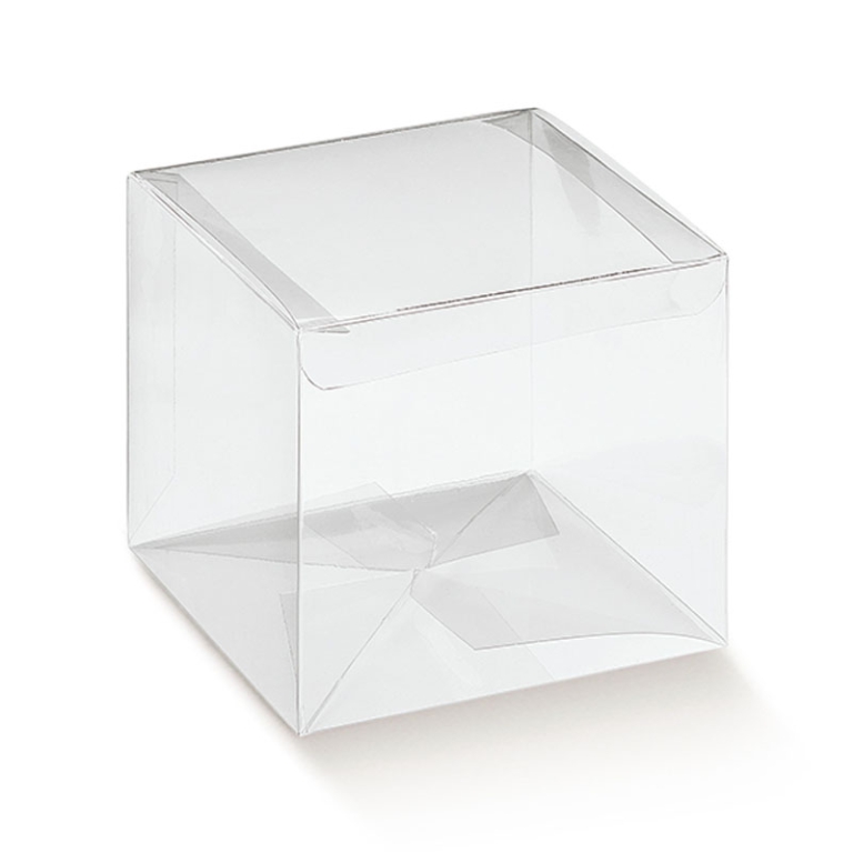 SCATOLE PET TRASPARENTE  10PZ 80X80X80 AUTOMATICO