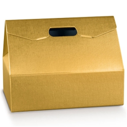 SCATOLA BAULOTTO         335X235X250 FIBRA ORO