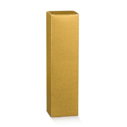 SCATOLA BOTTIGLIA CHAMPAGNE 100X100X340 FIBRA ORO