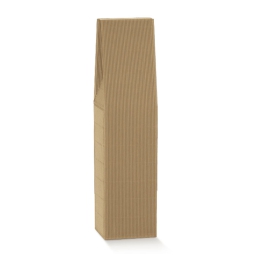 SCATOLE 1 BOTTIGLIA      90X90X370 ONDA AVANA 10PZ