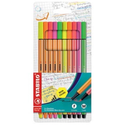 STABILO POINT88 PEN68 10 COLORI CARTONE