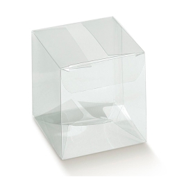 SCATOLE TRASPARENTI 10PZ 80X80X180 PET AUTOMATICO