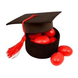 SCATOLINA LAUREA 6PZ     TOCCO NERO 6,5H2,5CM