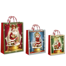 SHOPPER 44X32X10CM XMAS BABBO NATALE