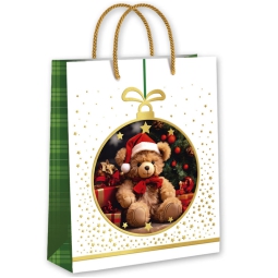 SHOPPER 22X18X10CM XMAS  ORSETTO