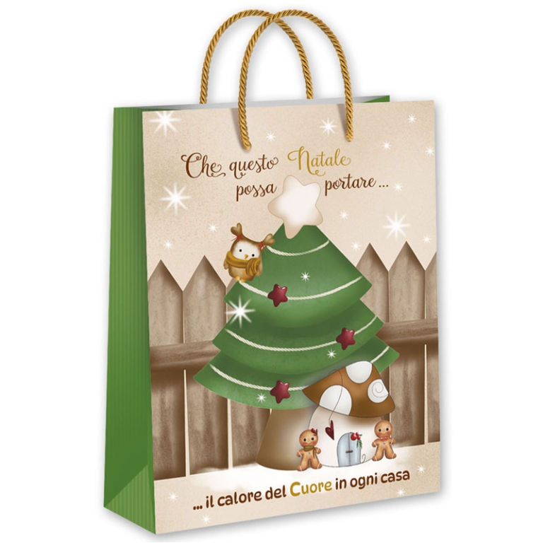 SHOPPER 32X26X13CM NATALE DEBORA BEE