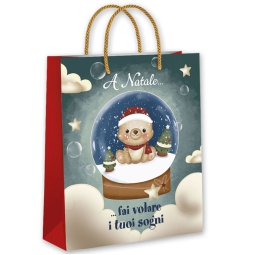 SHOPPER 22X18X10CM NATALE DEBORA BEE