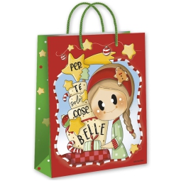 SHOPPER 32X26X13CM XMAS  LE BUBINE