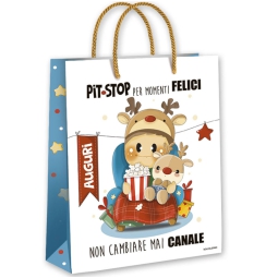 SHOPPER 22X18X10CM XMAS  LE BUBINE