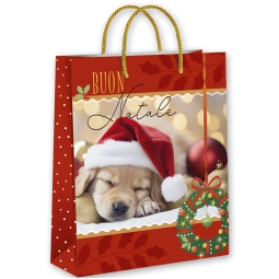 SHOPPER 32X26X13CM XMAS  ANIMALI