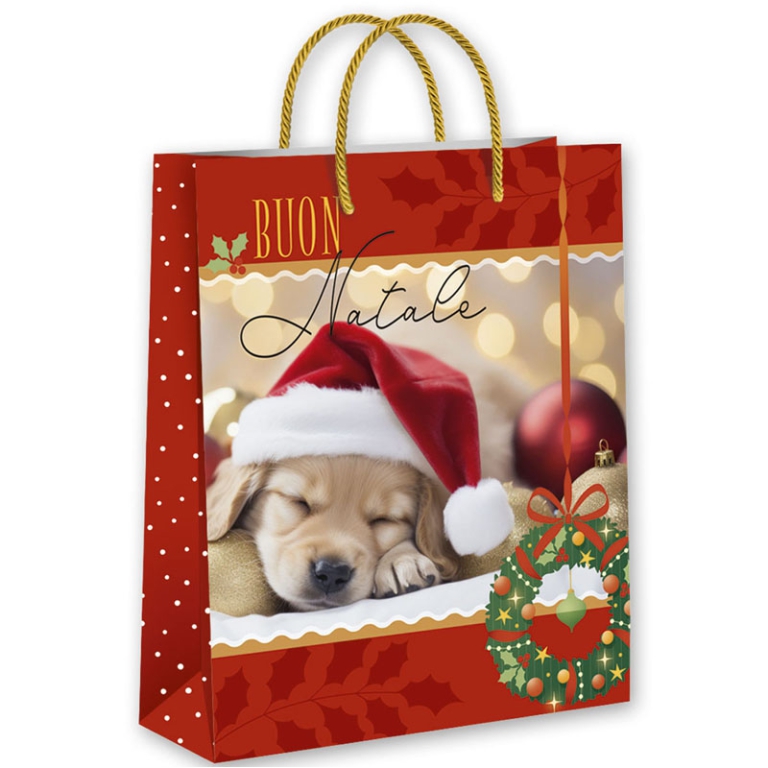 SHOPPER 32X26X13CM XMAS  ANIMALI