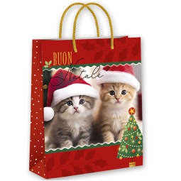 SHOPPER 22X18X10CM XMAS  ANIMALI
