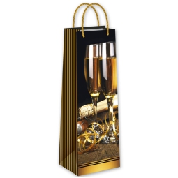 SHOPPER BOTTIGLIA XMAS   37X12,7X11,3CM
